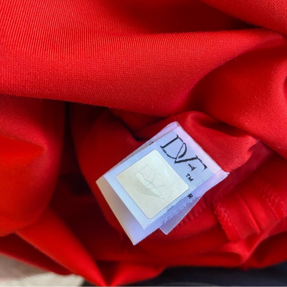 Diane Von Furstenberg Evita Sheath Dress Bright Red Above Knee Sleeveless: 10 - Picture 8 of 12